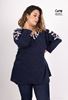 Picture of CURVY GIRL TOP WITH OPENWORK SLEEVES